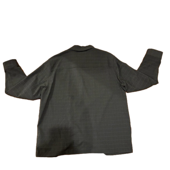 THE0RY SELK KELSO SEERSUCKER MINIMALIST NORMCORE CHORE SHIRT JACKET EUC XXL - Picture 4 of 13